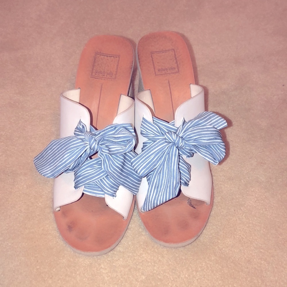 Dolce Vita Striped Bow Sandal